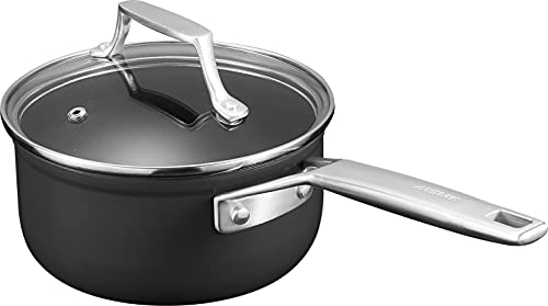 MSMK 2.5 Quart Saucepan with lid, Stay-Cool Handle, Burnt also Nonstick, Scratch-resistant, Induction Cooking Pot