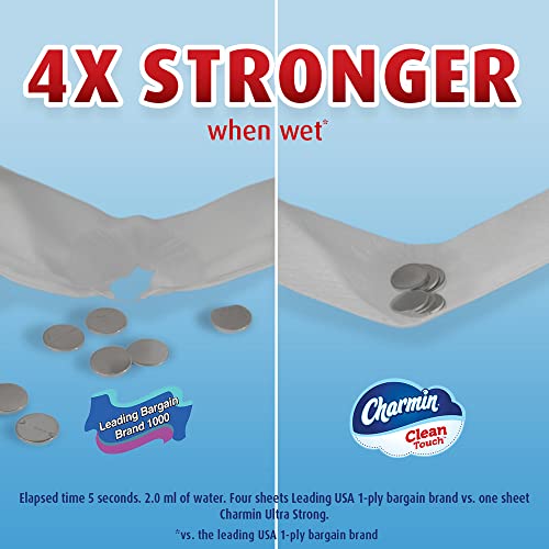 Charmin Ultra Strong Clean Touch Toilet Paper, 18 Family Mega Rolls = 90 Regular Rolls - Image 6