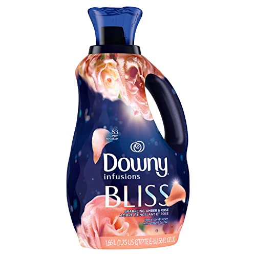 Downy Infusions Laundry Fabric Softener Liquid, Bliss, Sparkling Amber & Rose, 56 Fl Oz - Image 2