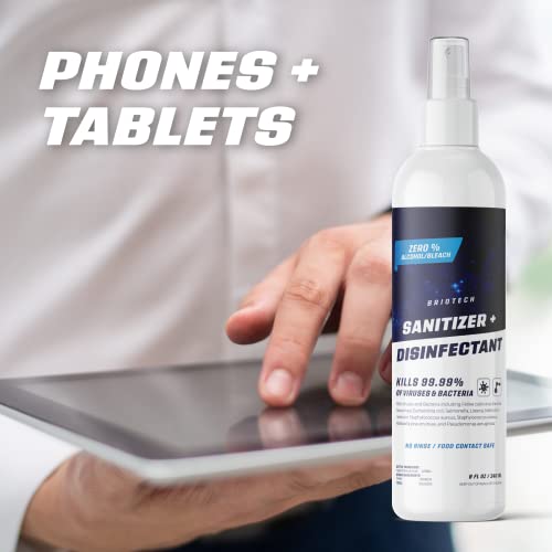 BRIOTECH Sanitizer + Disinfectant, Kills 99.99% of Viruses & Bacteria, HOCl Hypochlorous Spray, 0% Bleach, 0% Alcohol, Food Contact Safe, Eliminate Non-Living Allergens & Remove Pet Odor - Image 6
