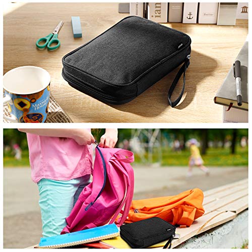 Zannaki Big Capacity Storage Pouch Marker Pen Pencil Case Simple Stationery Bag Box Art Tool & Sketch Storage Boxes for Bullet Journal Middle High School Office College Student Girl Women Adult Teen - Image 2