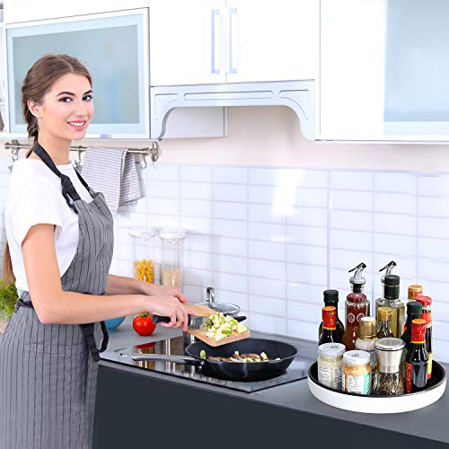 LAMY Lazy Susan Organizer Kitchen Gadgets, 10 Inch Small Lazy Susan Turntable, Spice Rack Organizer for Cabinet Kitchen Organization and Storage - Image 4
