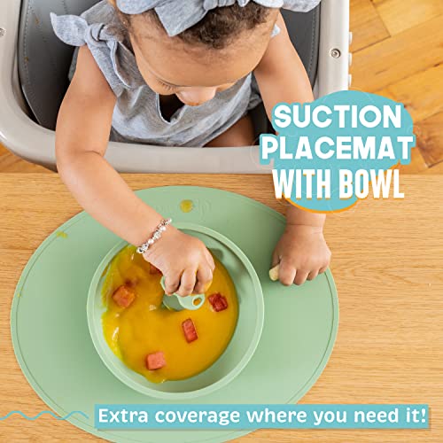 UpwardBaby Led Weaning Supplies - Suction Plates for Baby - Spoons Self Feeding 6 months Suction Bowls Silicone Plates - Toddler Plates Bowls Self Eating - Infant First Stage BLW Utensils 6-12 Months - Image 5