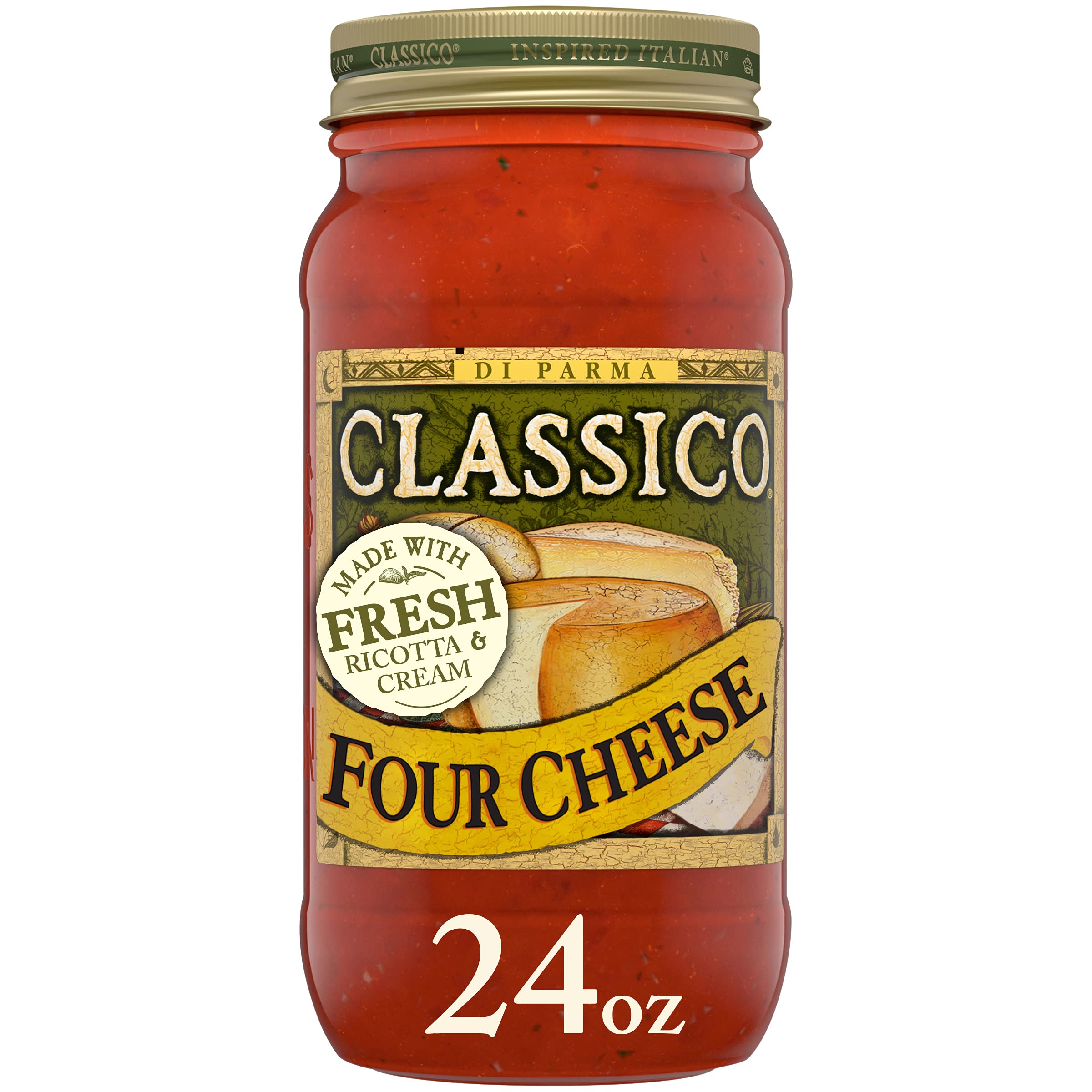 Classico Four Cheese Tomato Spaghetti Pasta Sauce (24 oz Jar) - Image 7
